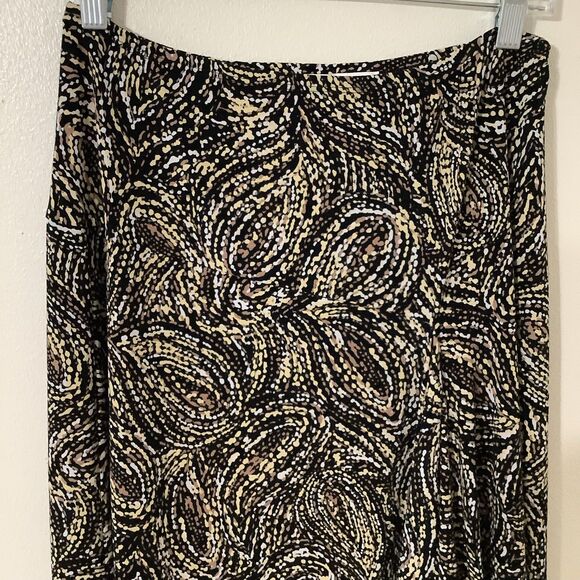 Vintage Y2K Dotty Boho Hippie Festival Fairy Asymmetrical Slit Ruffle Skirt M - Picture 2 of 9